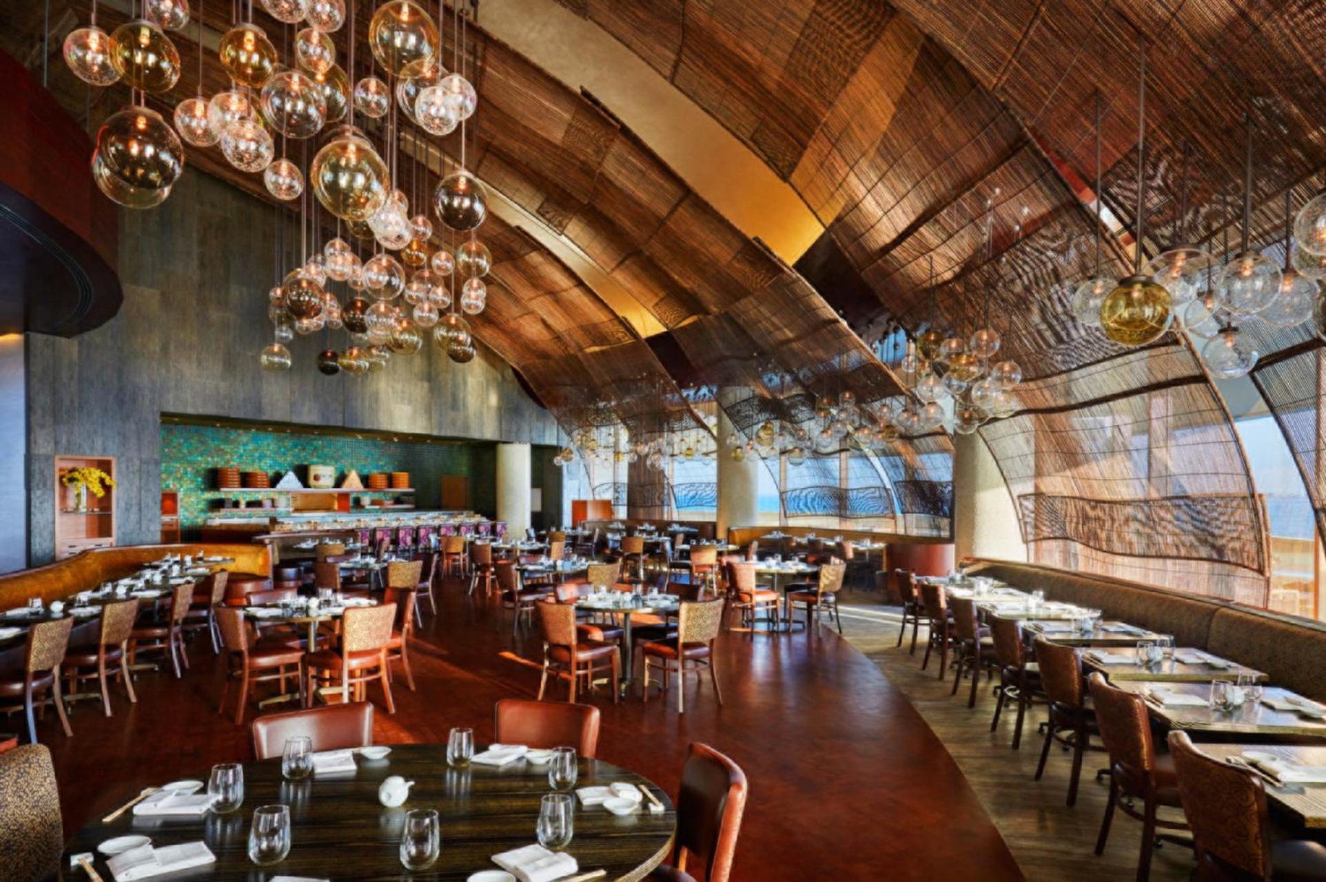 포시즌스 호텔 도하 외부 사진 Interior of the restaurant